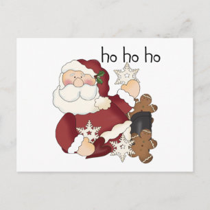 Postal Festiva Camisetas y regalos Ho Ho Santa