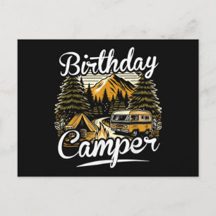 Postal Festiva Campamento de cumpleaños