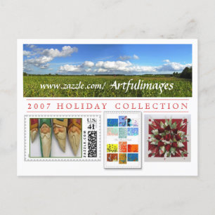 Postal Festiva Campaña de la colección de 2007 días de fiesta