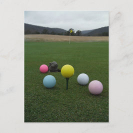 Postal Festiva Campo de golf de montaña de Semana Santa