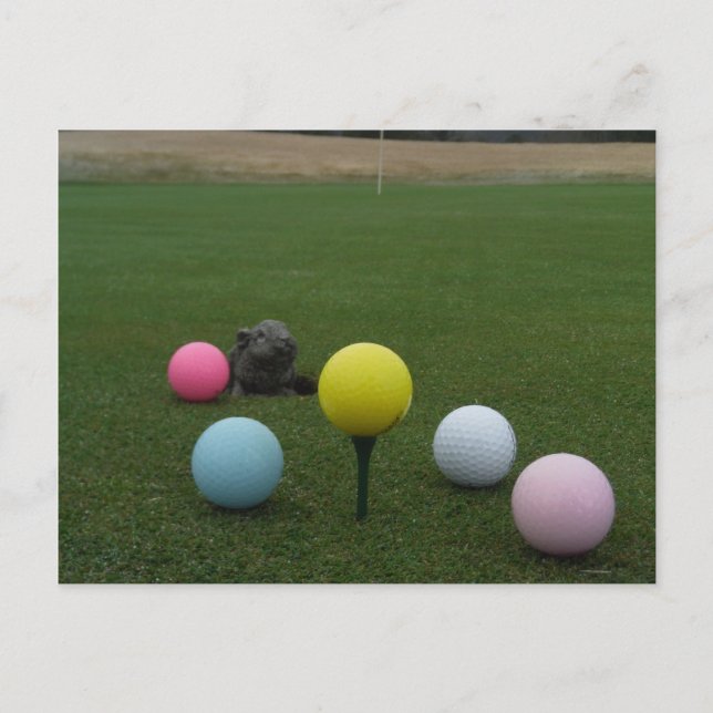 Postal Festiva Campo de golf de montaña de Semana Santa (Anverso)