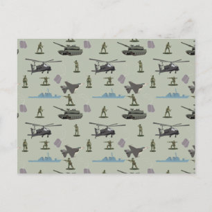 Postal Festiva Camuflaje Militar Verde Camuflaje del Ejército