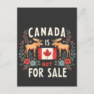 Postal Festiva Canadá no está a la venta Estados Unidos Trump Est