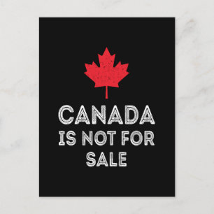 Postal Festiva Canadá no se vende - Orgulloso y Patriótico