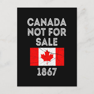 Postal Festiva Canadá no se vende - Orgulloso y Patriótico
