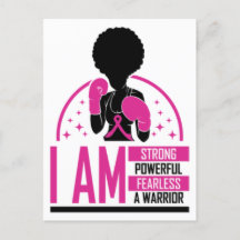 Cáncer de mama mujer negra guerrera melanina sobre