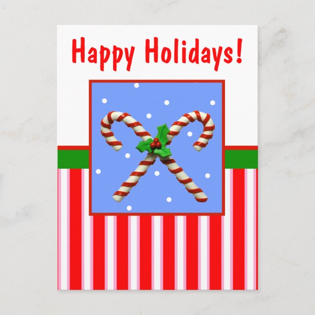 Postal Festiva Candy Cane (Anverso)