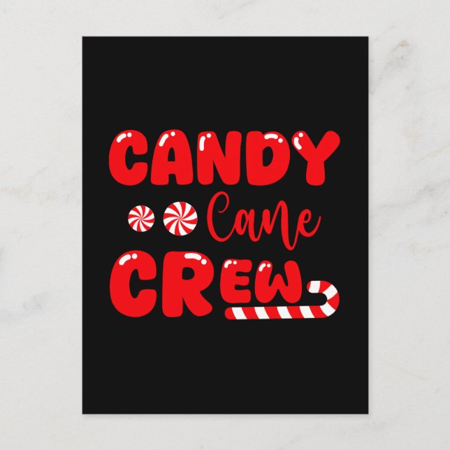 Postal Festiva Candy Cane Crew Coincide con Candy Lover (Anverso)