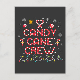 Postal Festiva Candy Cane Crew Coincide con Candy Lover