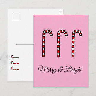 Postal Festiva Candy Cane Merry & Bright