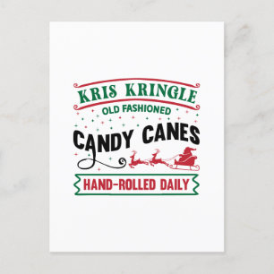Postal Festiva Cañones Kris Kringle Candy
