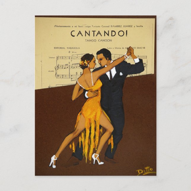 Postal Festiva Cantan O (Anverso)