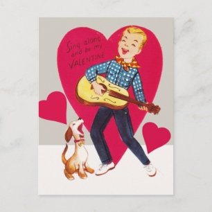Postal Festiva Cantar y ser mi Valentín