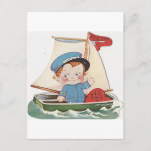 Postal Festiva Capitán Vintage Valentine