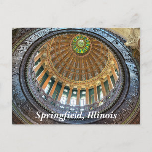 Postal Festiva Capitolio estatal de Illinois en Springfield