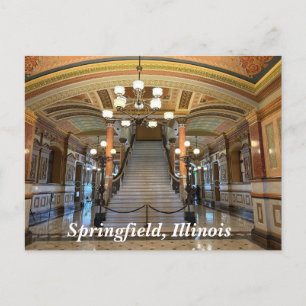 Postal Festiva Capitolio estatal de Illinois en Springfield