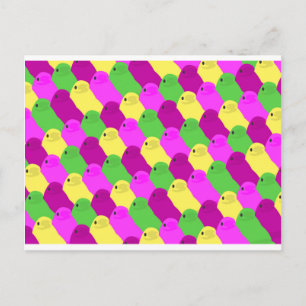 Postal Festiva caramelo de ave de Pascua