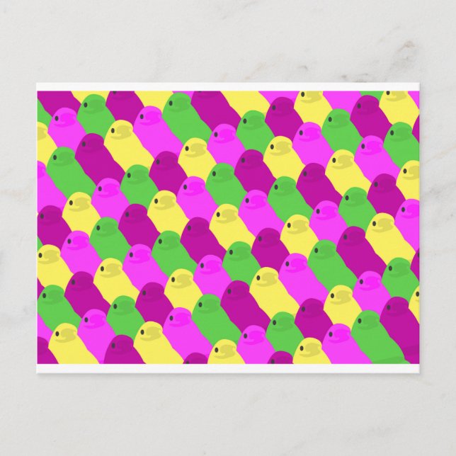 Postal Festiva caramelo de ave de Pascua (Anverso)