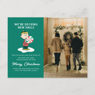 Postal Festiva Caramelo de menta de Charlie Brown