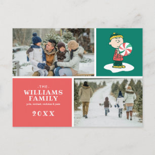 Postal Festiva Caramelo de menta de Charlie Brown