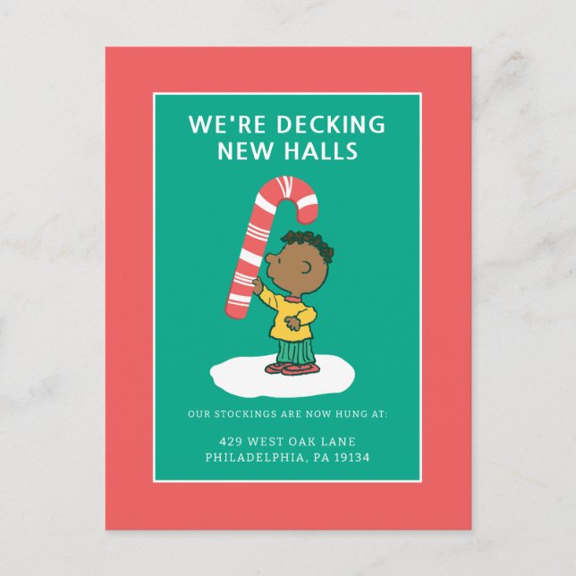 Postal Festiva Caramelo de menta Franklin (Anverso)