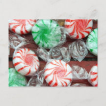 Caramelos duros festivos de menta para las vacacio
