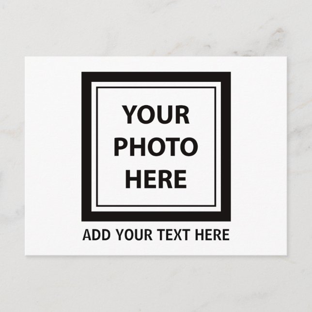 Postal Festiva Cargar foto de imagen y añadir texto - Personaliza (Anverso)