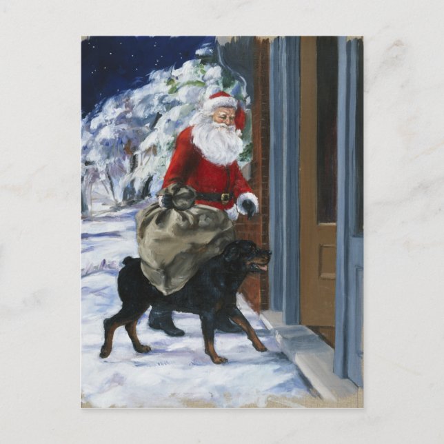 Postal Festiva Carl Helping Santa Claus de<Carl's Christmas>b (Anverso)