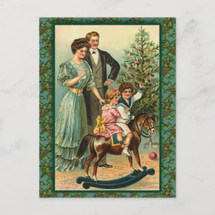 Postal Festiva Cartas de arte antiguas de caballos de Rockefeller