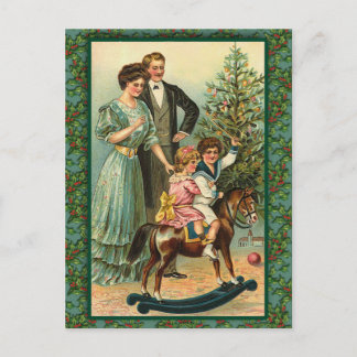 Postal Festiva Cartas de arte antiguas de caballos de Rockefeller