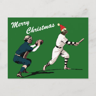 Postal Festiva cartas de navidades de béisbol
