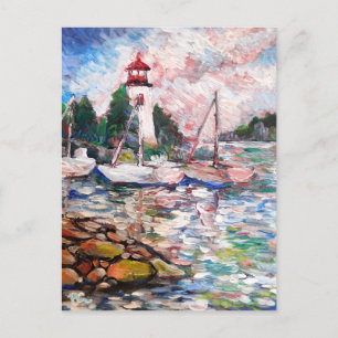 Postal Festiva Casa de luz