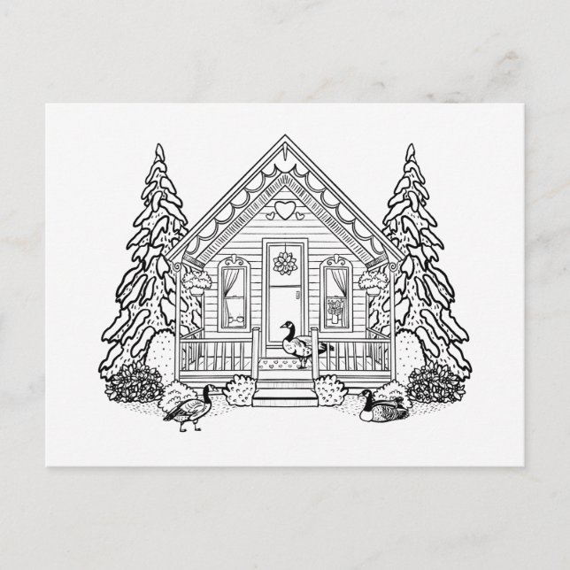 Postal Festiva Casa Febrero (Anverso)