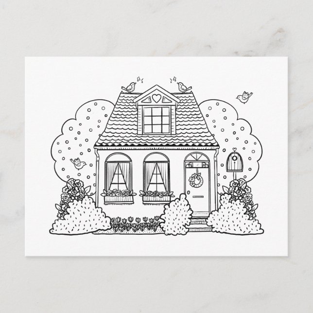 Postal Festiva Casa May (Anverso)