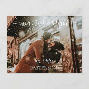 Postal Festiva Casado y brillante Kundenspezifische Foto