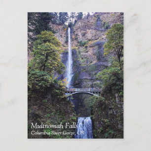 Postal Festiva Cascadas Multnomah, O