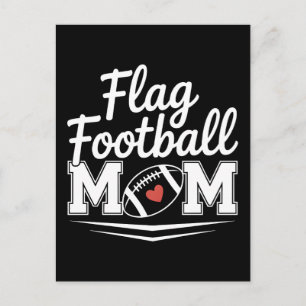 Postal Festiva Casco de gloria de fútbol americano con bandera de