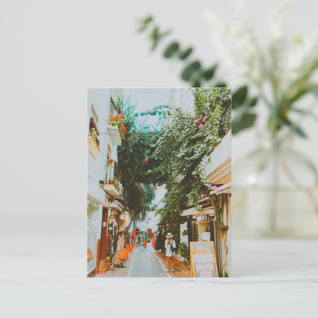 Postal Festiva Casco histórico de Marbella (Anverso de pie)