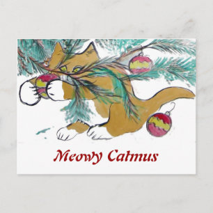 Postal Festiva Casi téngalo, dice el gatito del jengibre
