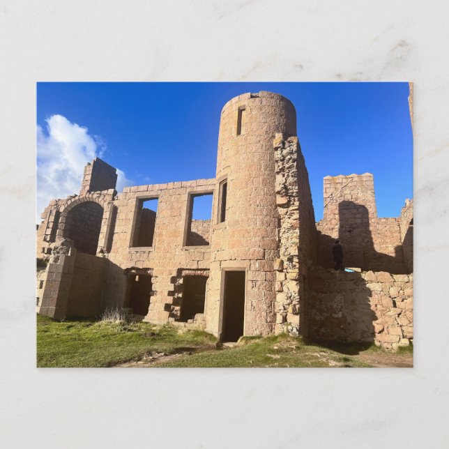 Postal Festiva Castillo de los Nuevos Slains, Bahía de Cruden - A (Anverso)
