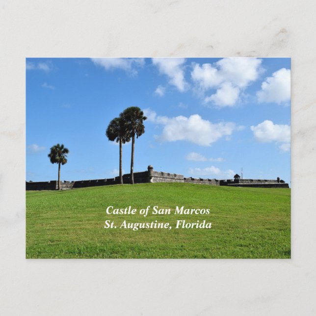 Postal Festiva Castillo de San Marco San Agustín, Florida (Anverso)
