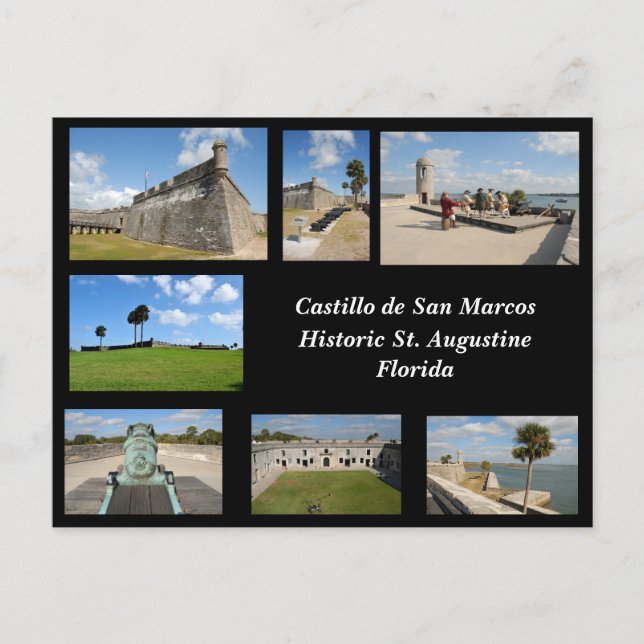Postal Festiva Castillo de San Marcos (Anverso)