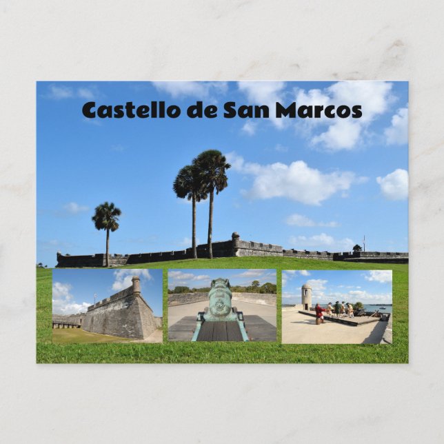Postal Festiva Castillo de San Marcos (Anverso)