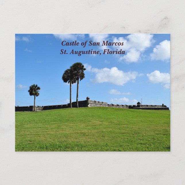 Postal Festiva Castillo de San Marcos (Anverso)