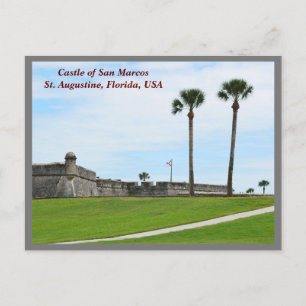 Postal Festiva Castillo de San Marcos San Agustín, Florida