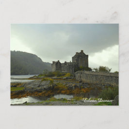 Postal Festiva Castillo Eilean Donan en Escocia