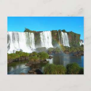 Postal Festiva Cataratas de Iguazú en Brasil