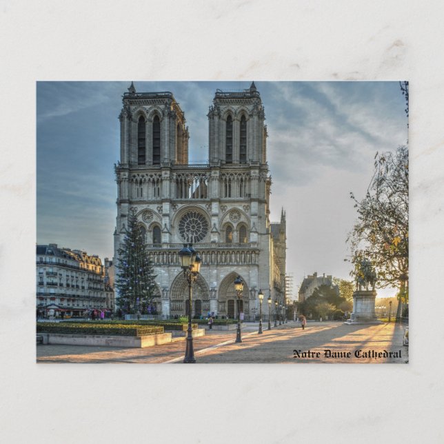 Postal Festiva Catedral de Notre Dame (Anverso)