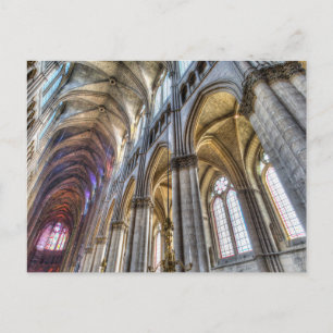 Postal Festiva Catedral de Notre Dame Reims Interior