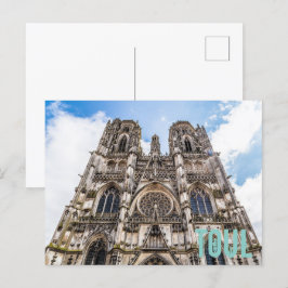 Postal Festiva Catedral de St. Etienne regalo de Francia